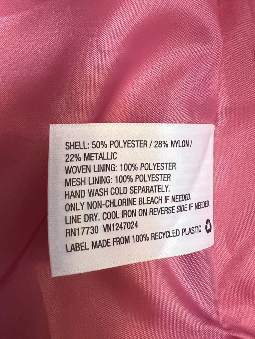 Zac Posen Target Metallic Brocade Cocktail Dress Size 20W Gold Pink Party Plus - Picture 7 of 11